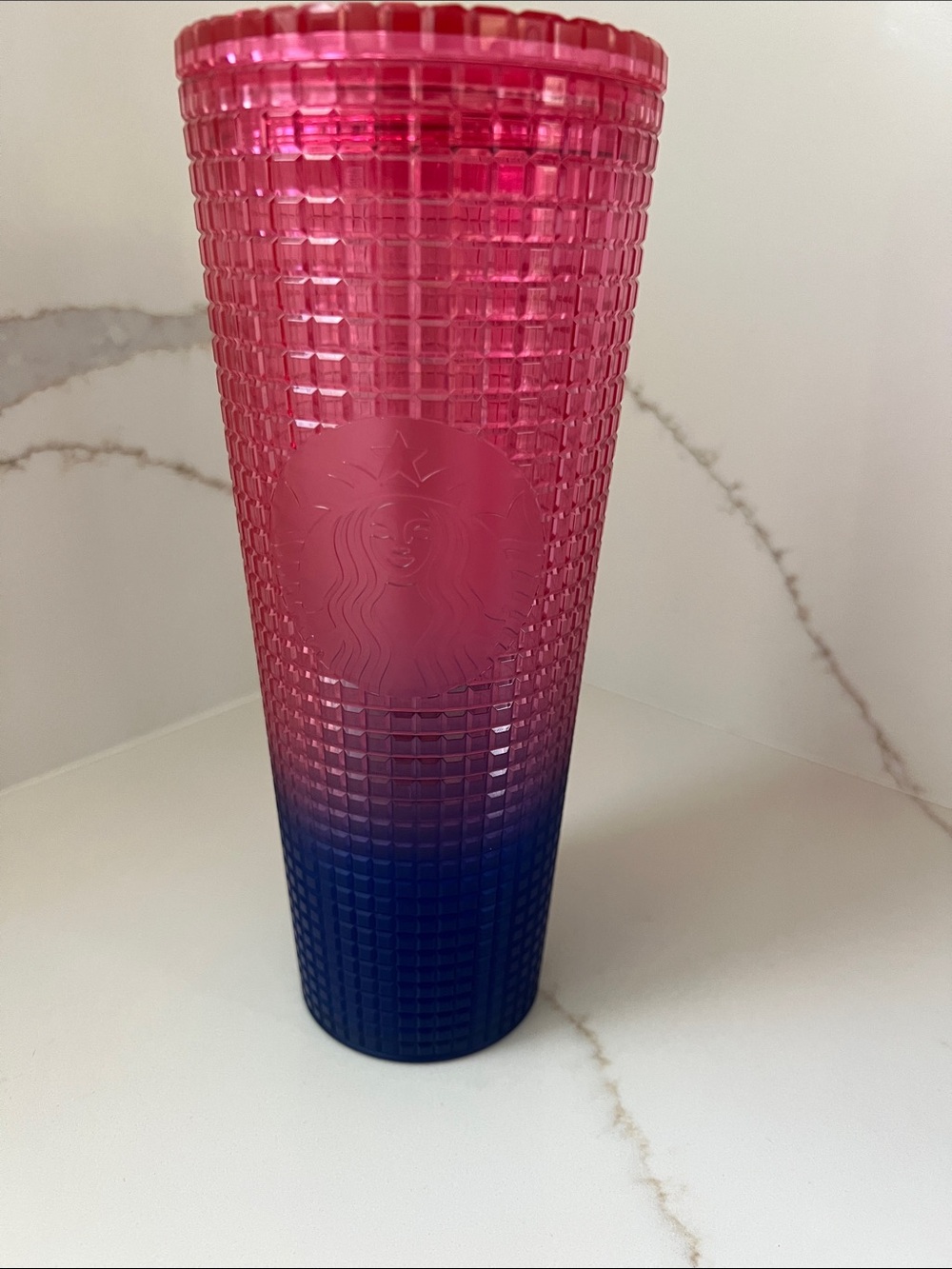 Starbucks Pink and Blue Ombre Studded Cold Cup